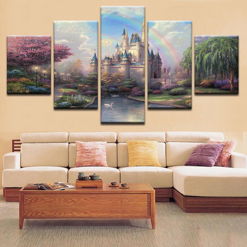 Magical Castle – Cartoon Canvas Wall Art