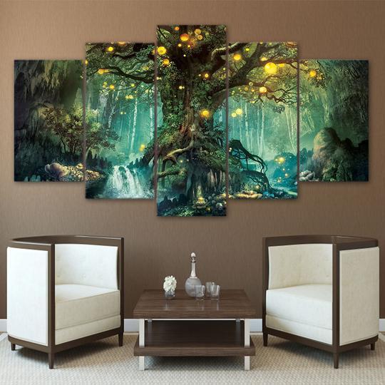 Magical Fairy Tree – Religion Canvas Wall Art