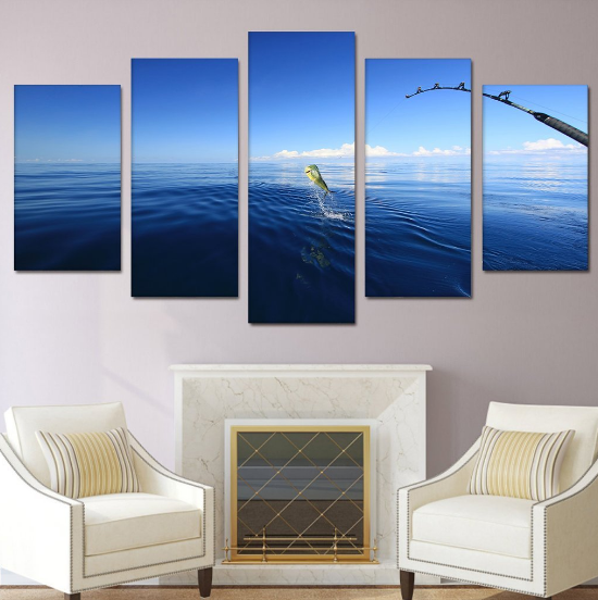 Mahi Mahi Fishing – Fishing Canvas Wall Art