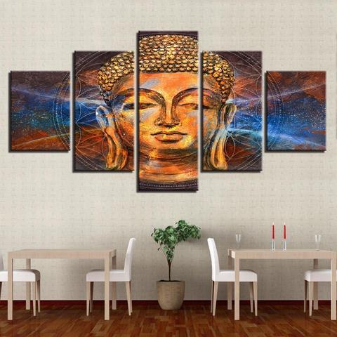 Majestic Golden Buddha – Religion Canvas Wall Art