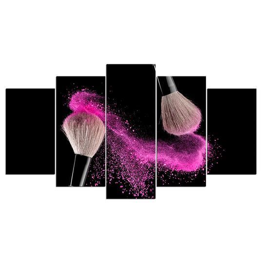 Makeup Brushes Beauty Salon – Abstract Canvas Wall Art