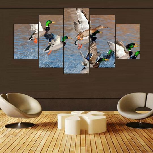 Mallard Ducks 1 – Animal Canvas Wall Art