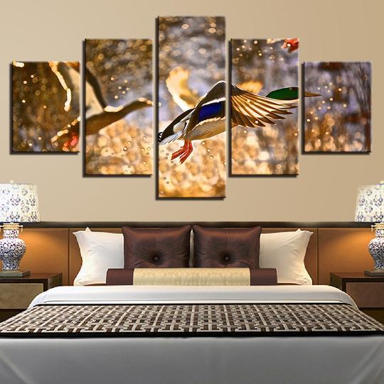 Mallard Ducks – Animal Canvas Wall Art