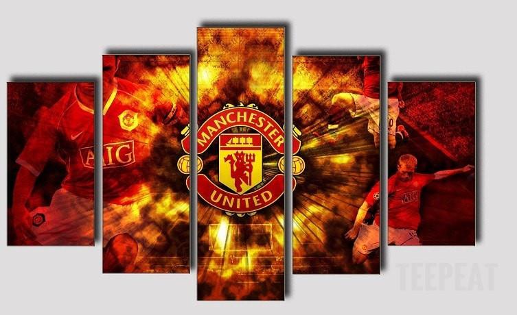 Manchester On Fire – Sport Canvas Wall Art