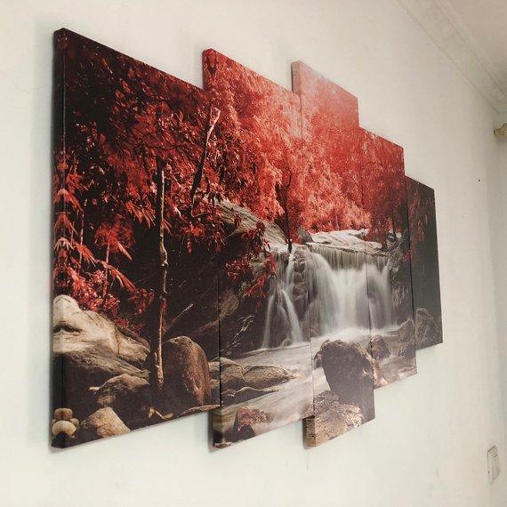 Mangroves And Waterfalls Landscape – Nature Canvas Wall Art