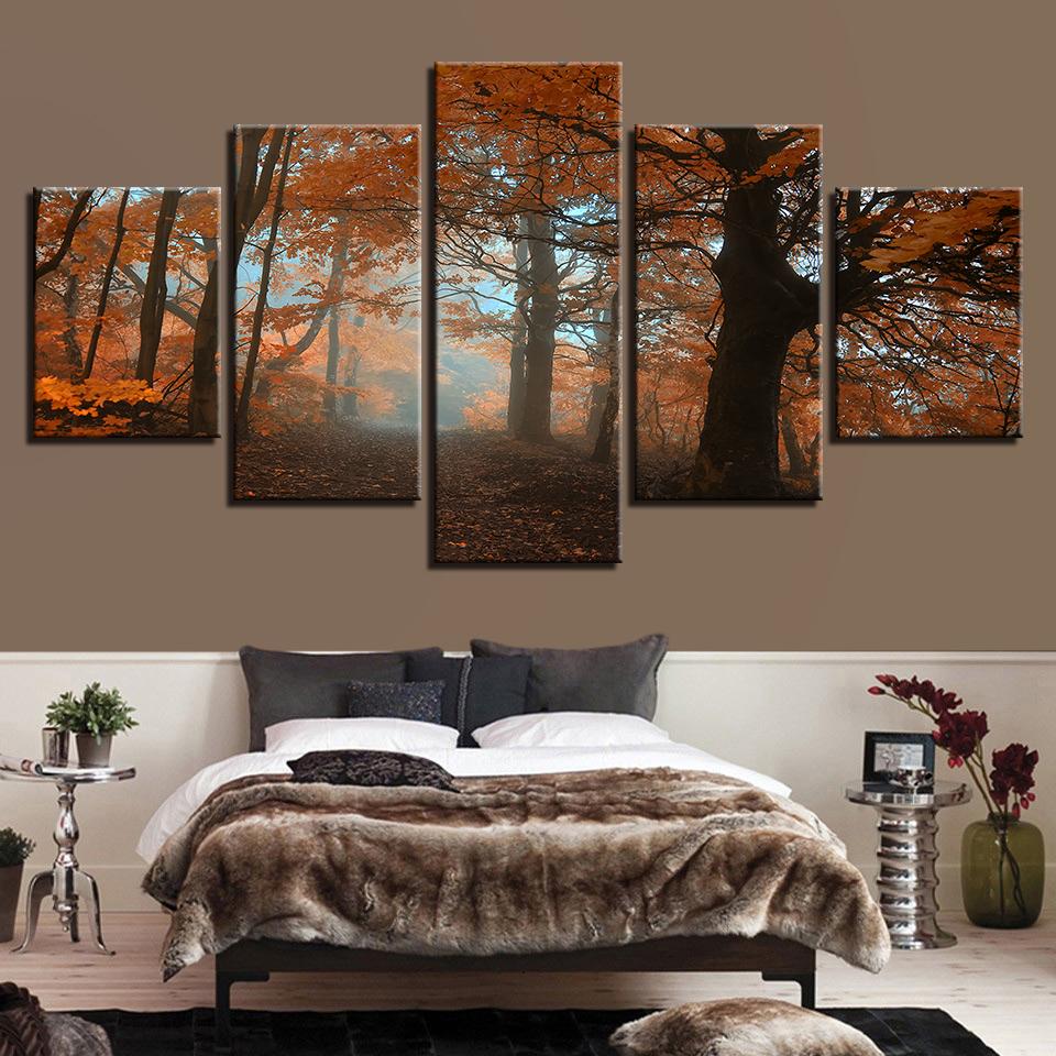 Maple Tree Forest – Nature Canvas Wall Art