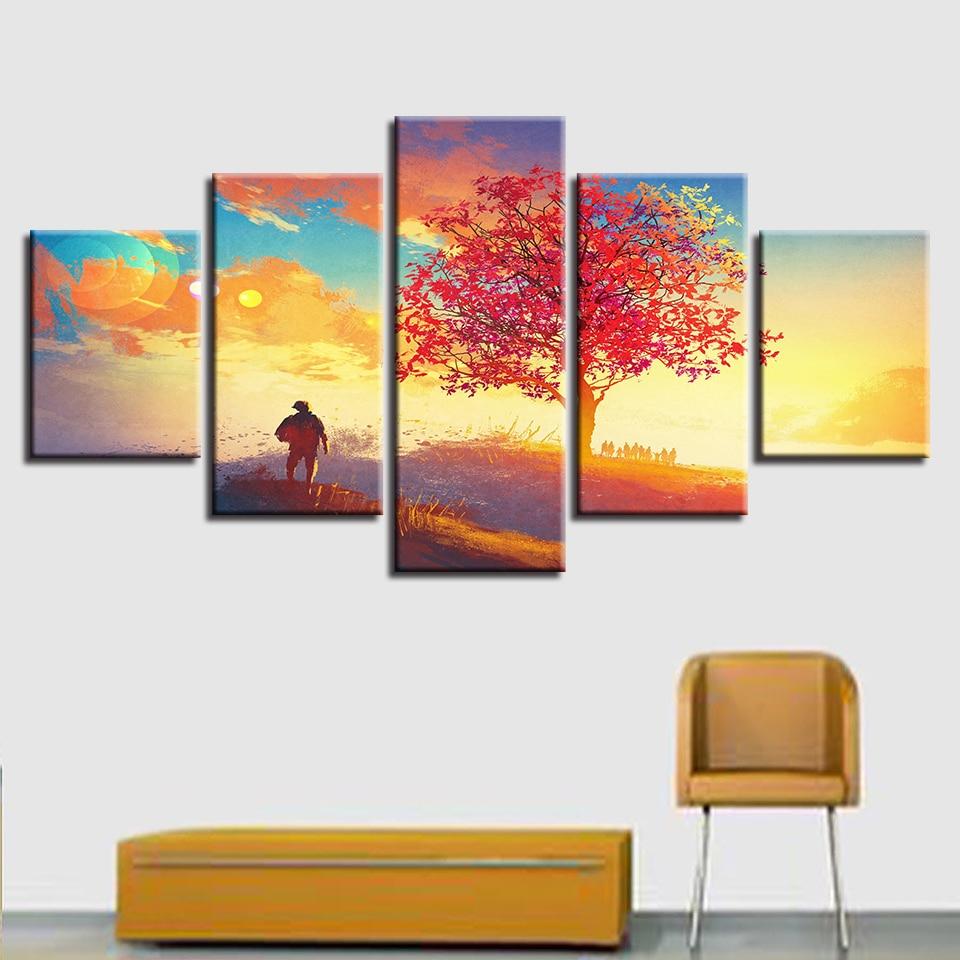 Maple Tree Sunshine – Nature Canvas Wall Art