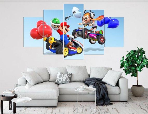 Mario Kart Super Mario – Gaming Canvas Wall Art