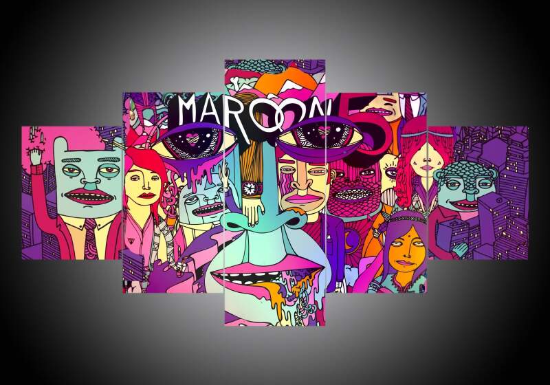 Maroon 5 – Abstract Canvas Wall Art