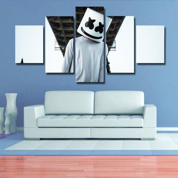 Marshmello 1 – Abstract Canvas Wall Art