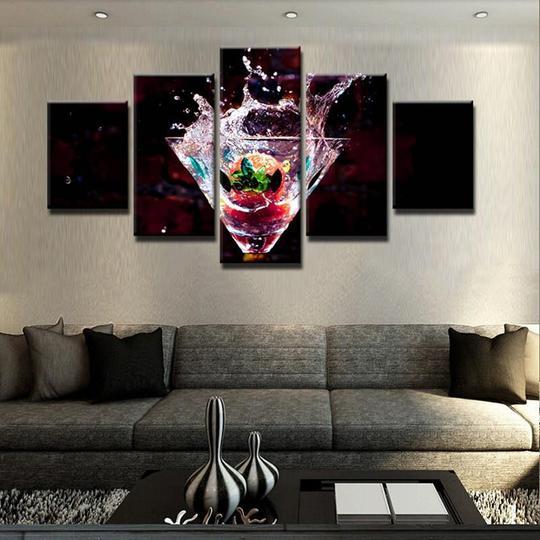 Martini Cocktail Highball Bar Restaurant – Nature Canvas Wall Art