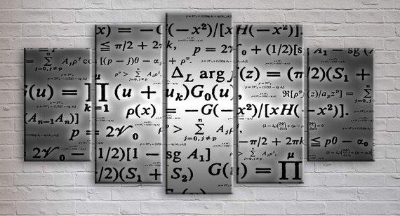 Maths Sums Formulas – Abstract Canvas Wall Art