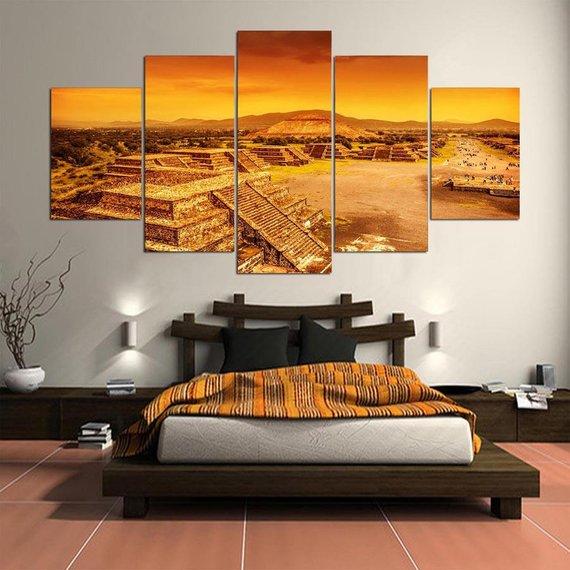 Maya Pyramids Large – Nature Canvas Wall Art