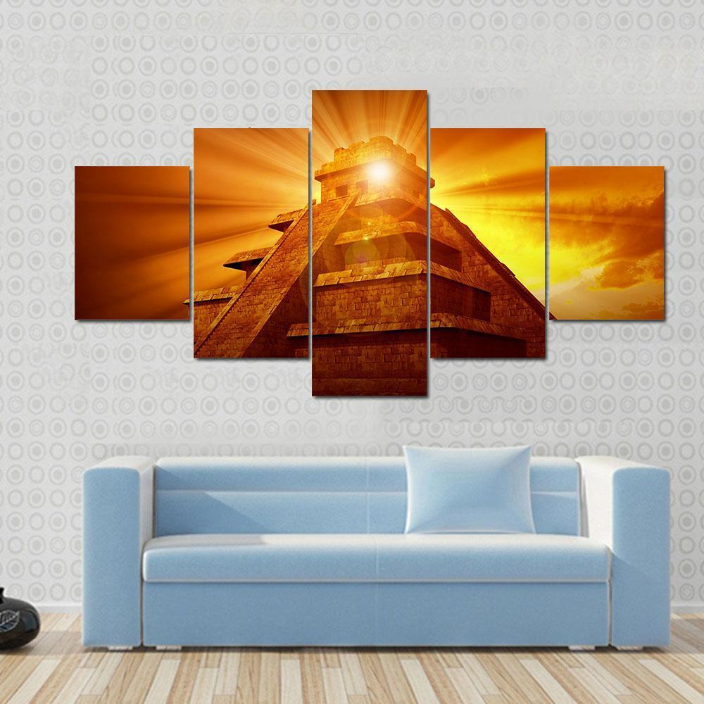 Mayan Mystery Pyramid – Nature Canvas Wall Art