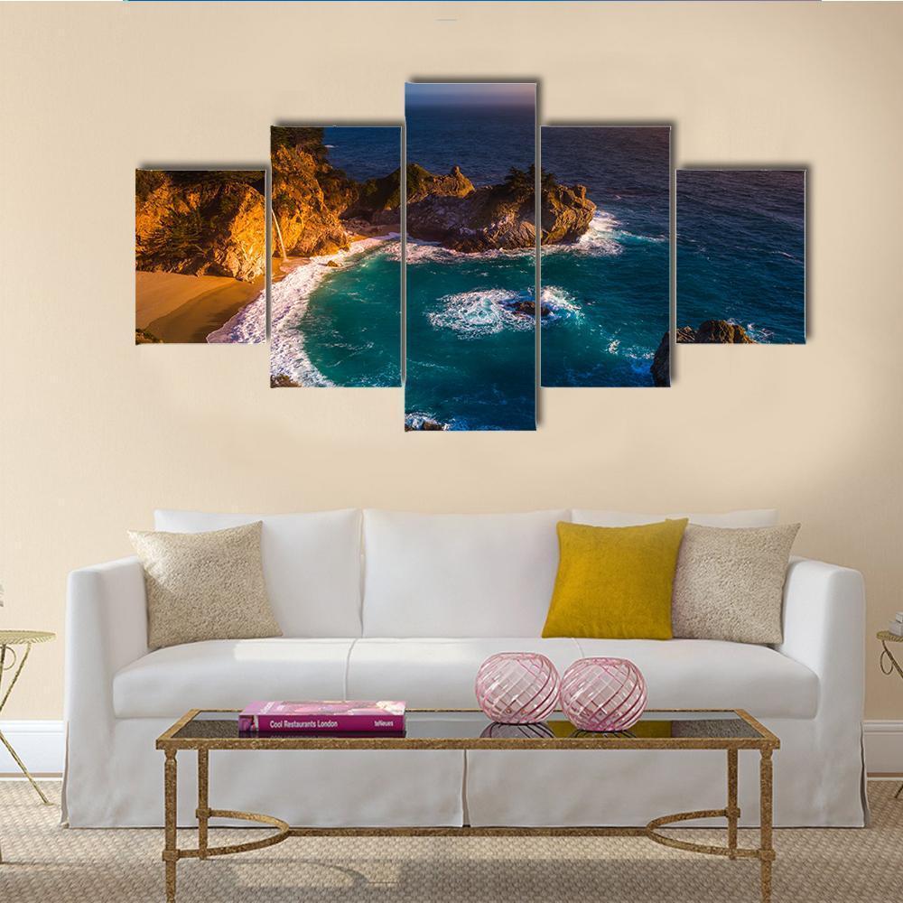 Mcway Falls Julia Pfeiffer Burns State Park – Nature Canvas Wall Art