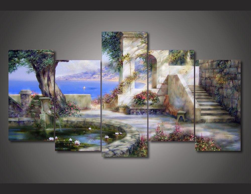 Mediterranean Sailing – Abstract Canvas Wall Art