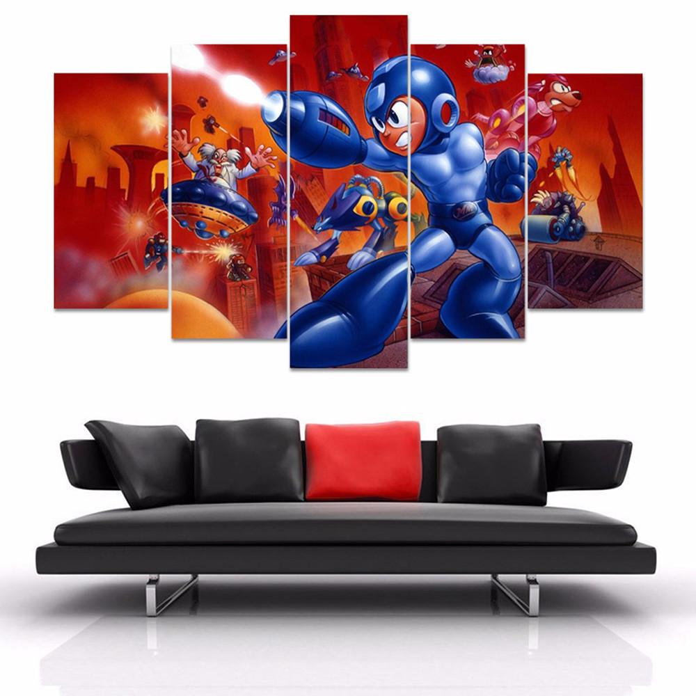Megaman Classic Edition – Cartoon Canvas Wall Art