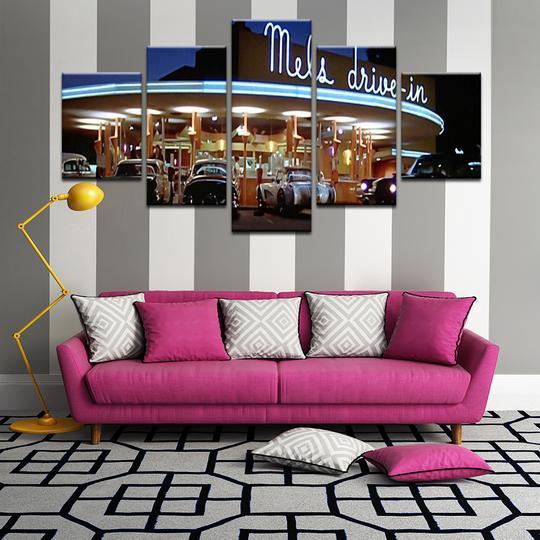Mels Drive In American Graffiti – Nature Canvas Wall Art