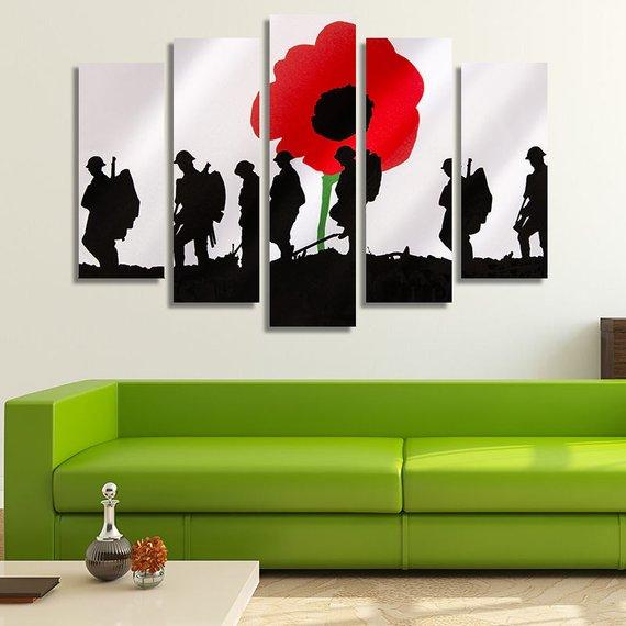 Memorial Day – Abstract Canvas Wall Art