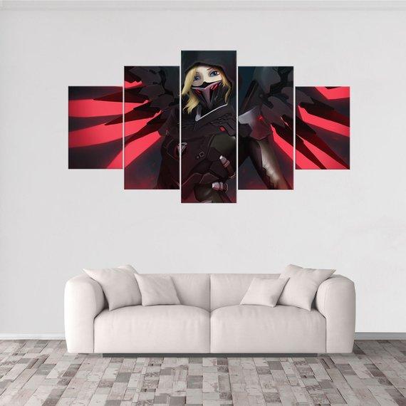 Mercy Overwatch Gaming Canvas Wall Art