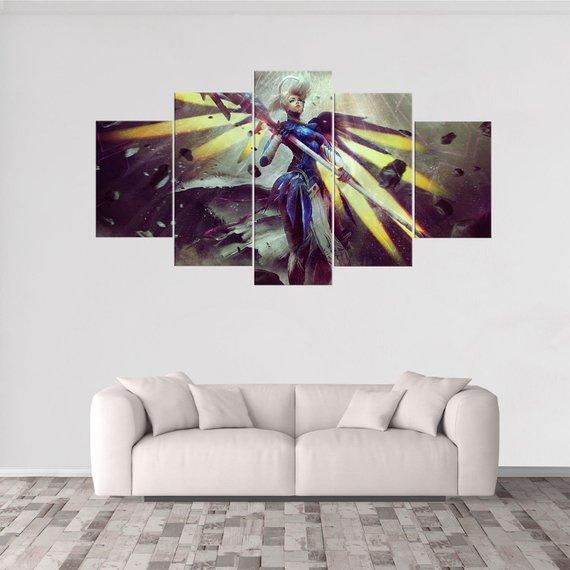 Mercy Overwatch 3 – Gaming Canvas Wall Art