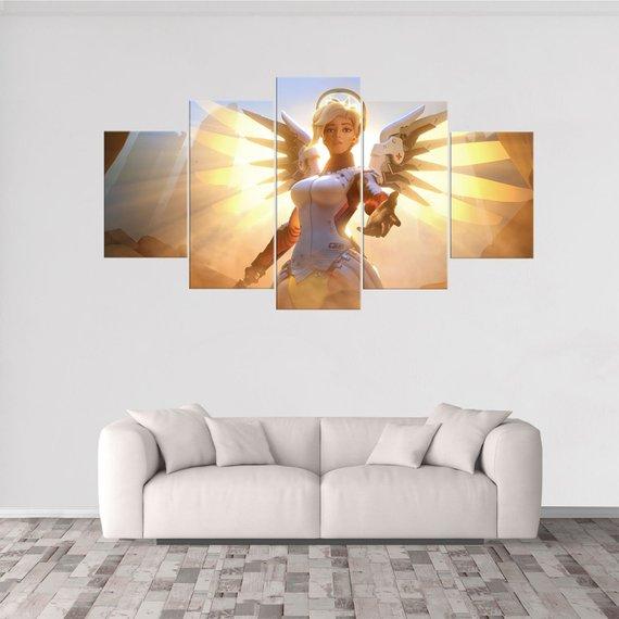 Mercy Overwatch – Gaming Canvas Wall Art
