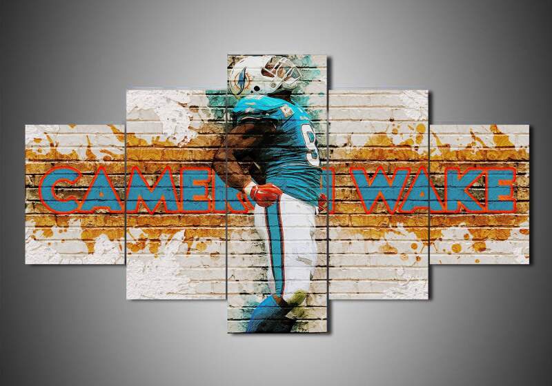 Miami Dolphins – Cameron Wake – Sport Canvas Wall Art