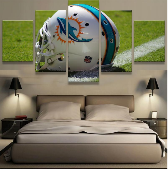Miami Dolphins Helmet – Sport Canvas Wall Art