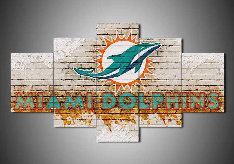 Miami Dolphins – Logo Team – Sport Canvas Wall Art