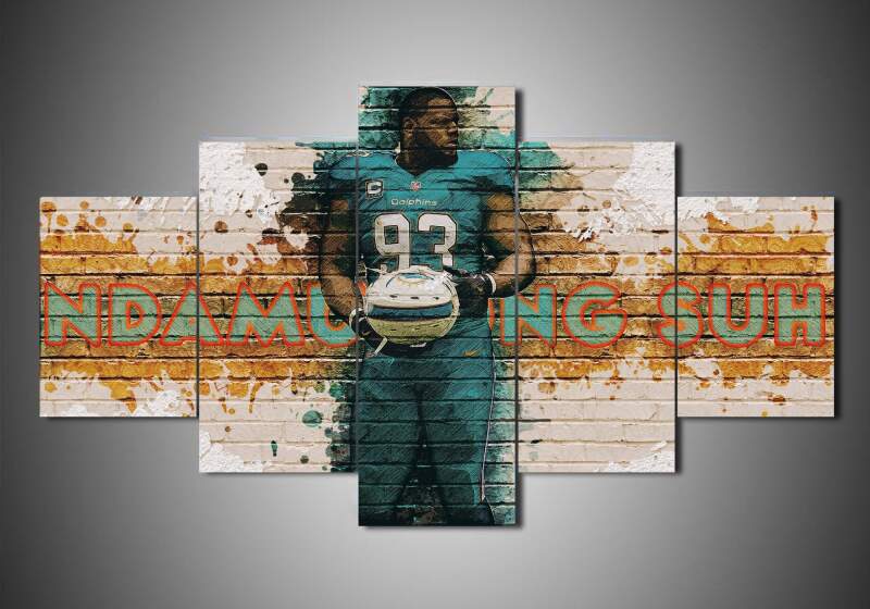 Miami Dolphins – Ndamukong Suh – Sport Canvas Wall Art
