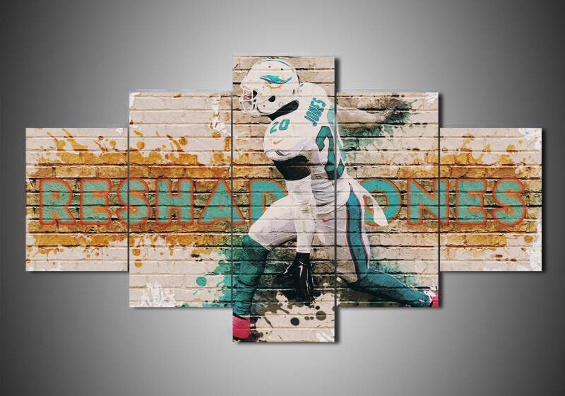 Miami Dolphins – Reshad Jones – Sport Canvas Wall Art