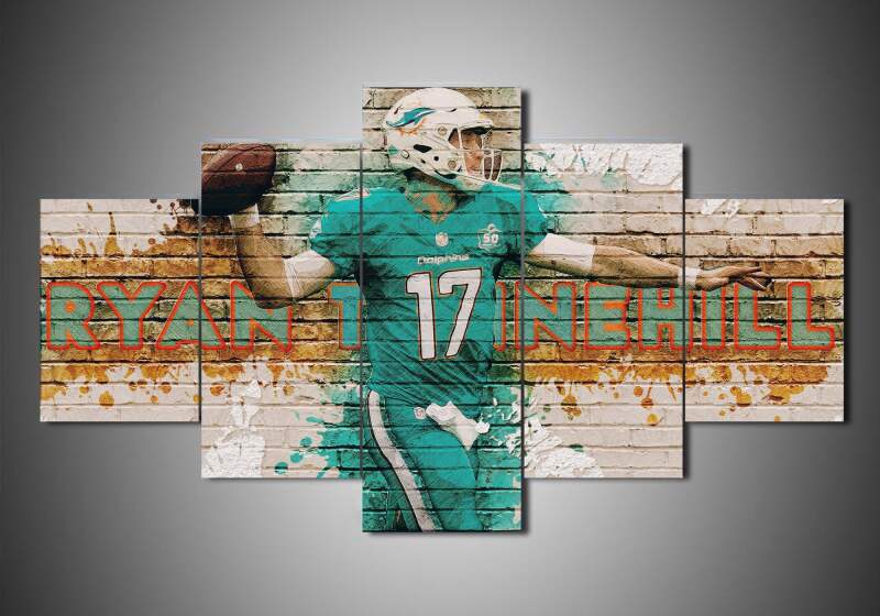 Miami Dolphins – Ryan Tannehill – Sport Canvas Wall Art