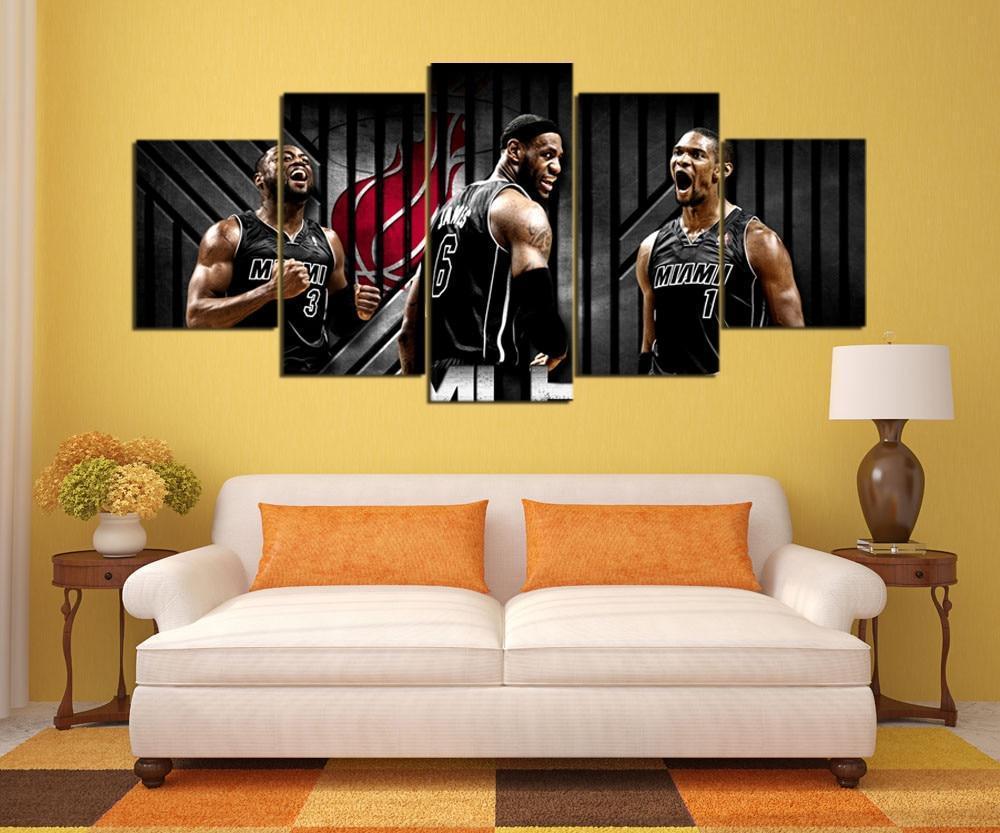 Miami Heat Player Team Sport – Canvas Wall Art