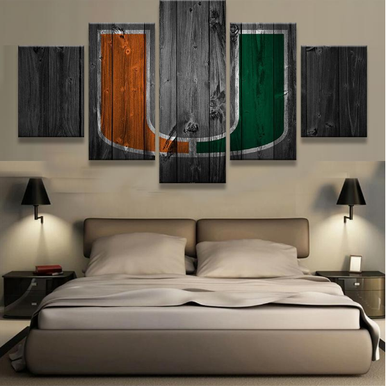 Miami Hurricanes 1 – Sport Canvas Wall Art