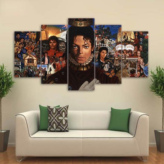 Michael Jackson Collage – Famous Person Canvas Wall Art