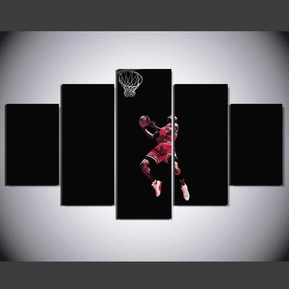 Michael Jordan Dunking Celebrity – Canvas Wall Art