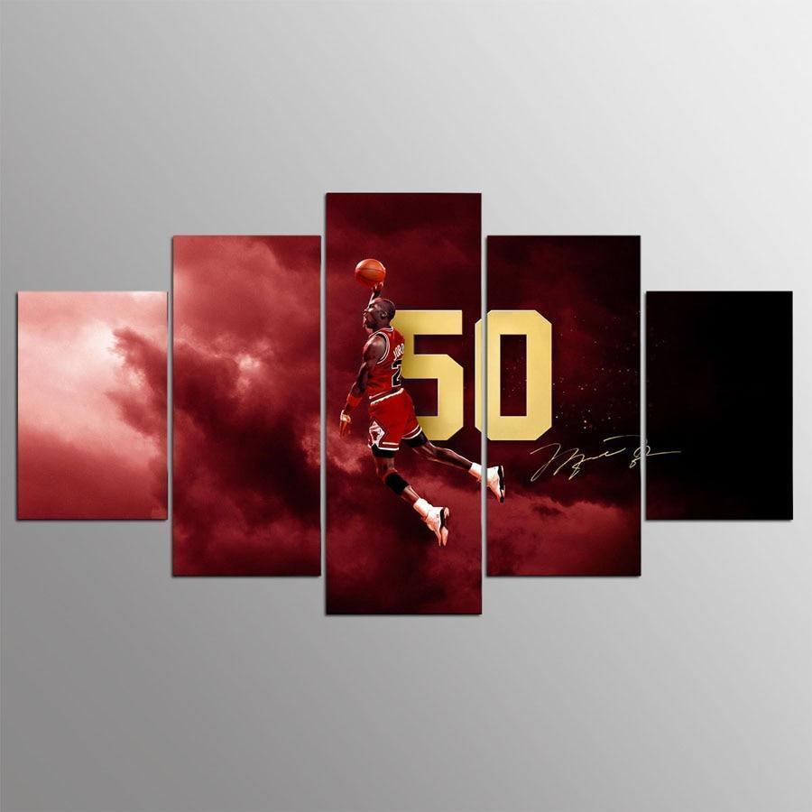 Michael Jordan Signature Celebrity – Famous Person Canvas Wall Art