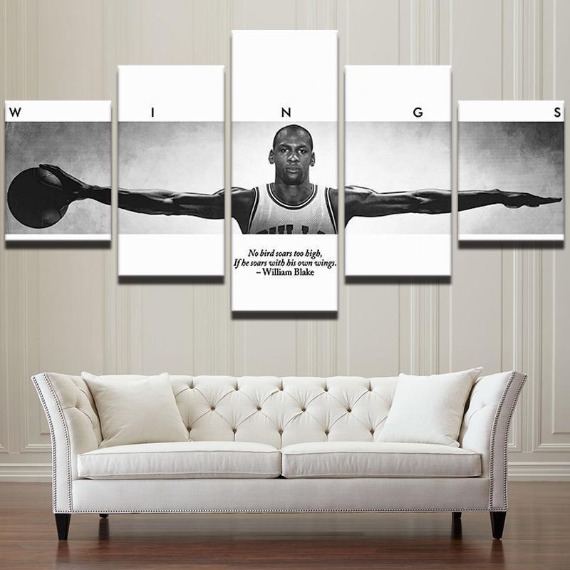 Michael Jordan Wings Quote Celebrity Canvas Wall Art