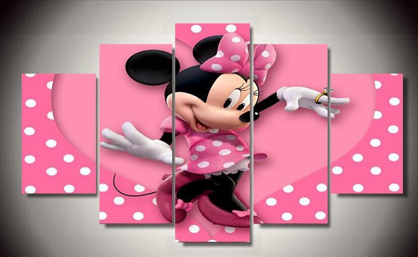 Mickey Mouse Dancing Minnie Cartoon – Canvas Wall Art