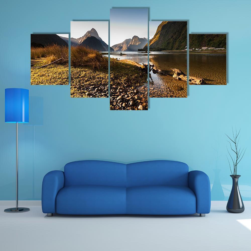 Milford Sound In New Zealand Fiordland – Nature Canvas Wall Art
