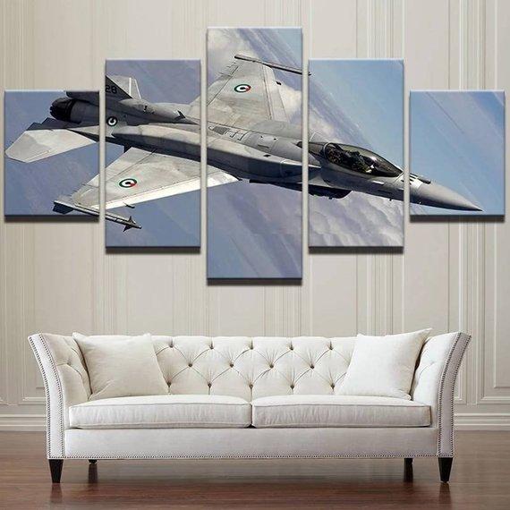 Military Air Force Army Jet Us American Navy – Aircraft Canvas Wall Art