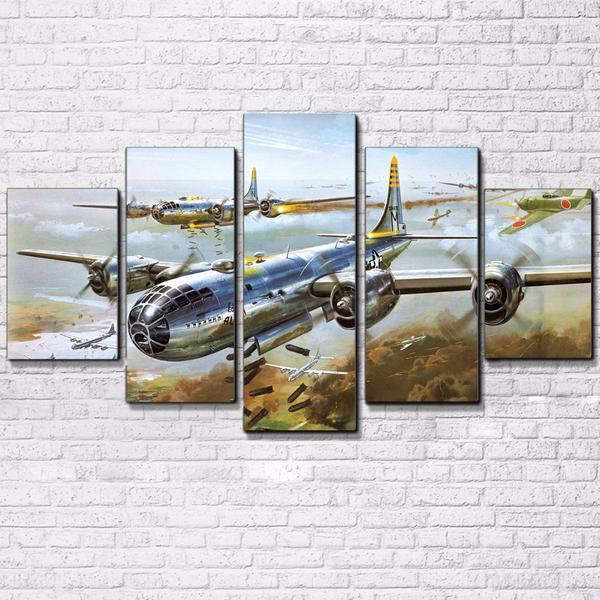 Military Airplane Jet Aircraft – Airplane Canvas Wall Art