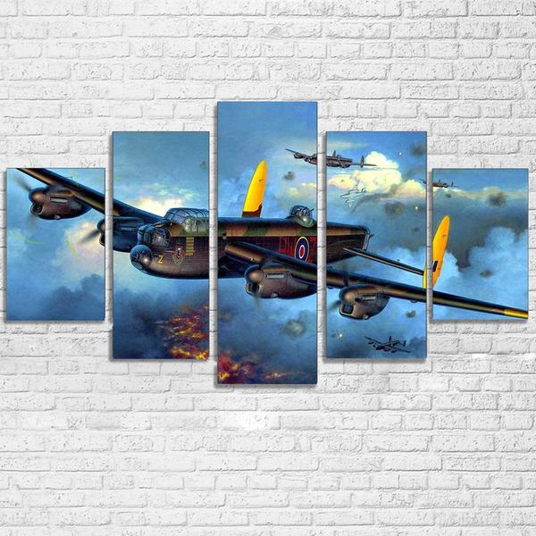 Military Fight War Plane 01 – Aircraft Canvas Wall Art
