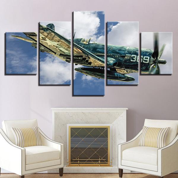 Military Jet Aircraft Vintage 01 – Aircraft Canvas Wall Art