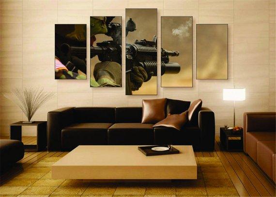 Military Rifle – Army Canvas Wall Art