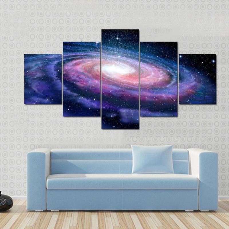 Milky Way Galaxy Space Canvas Wall Art