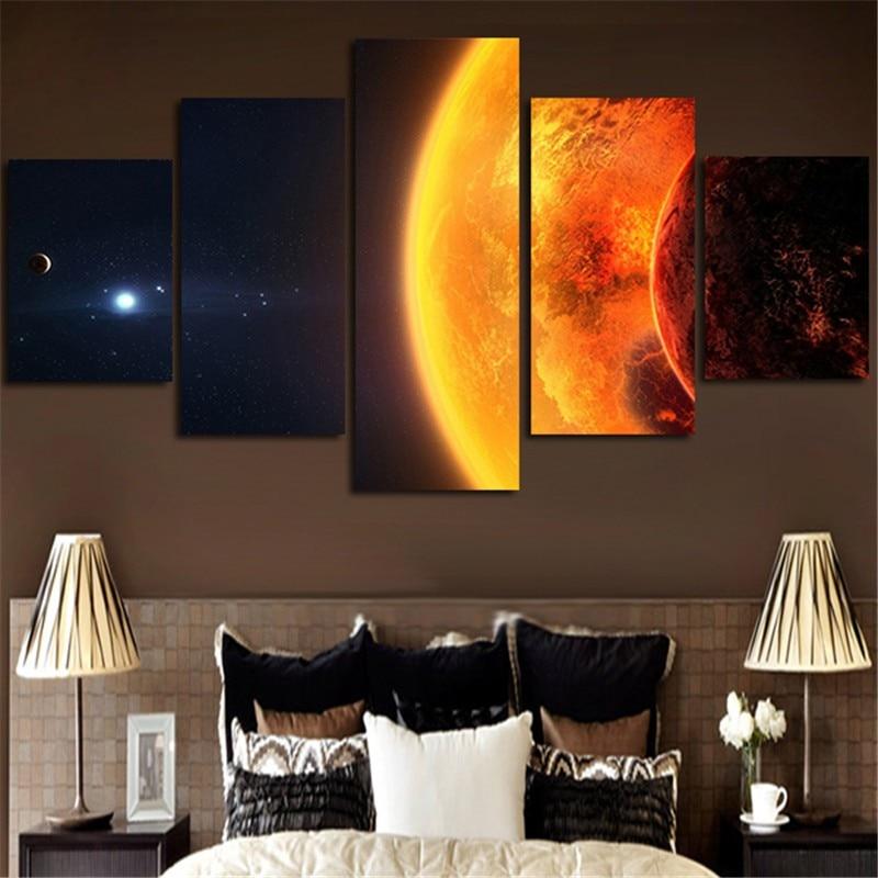 Milky Way The Earth Planet – Space Canvas Wall Art