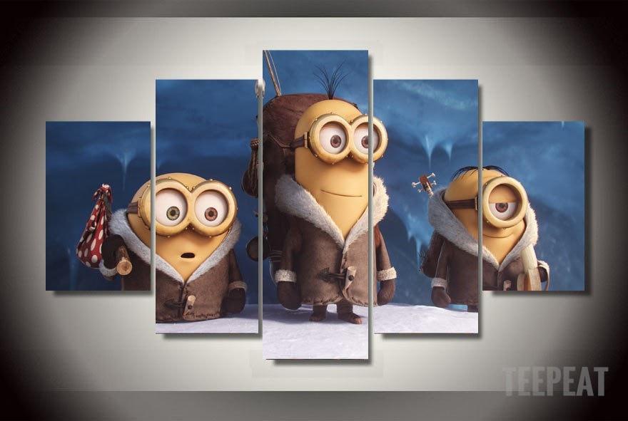 Minions Family – Cartoon Canvas Wall Art