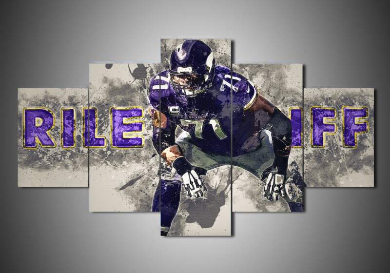 Minnesota Vikings – Riley Reiff – Sport Canvas Wall Art
