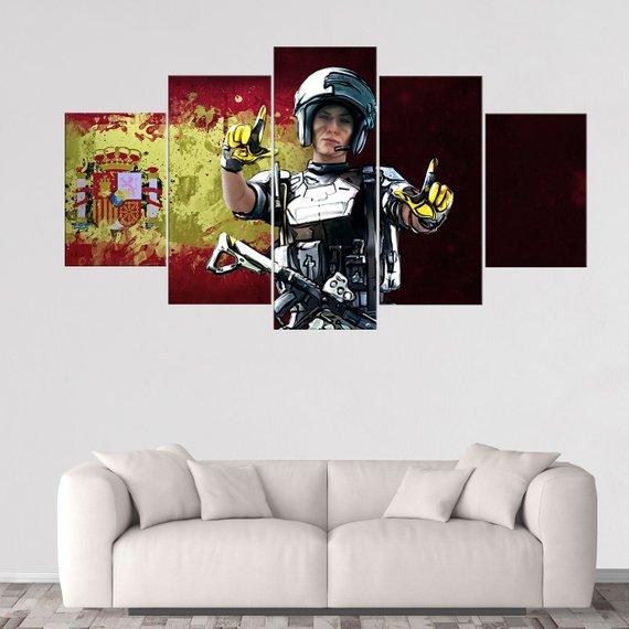 Mira Rainbow Six Siege Gaming Canvas Wall Art